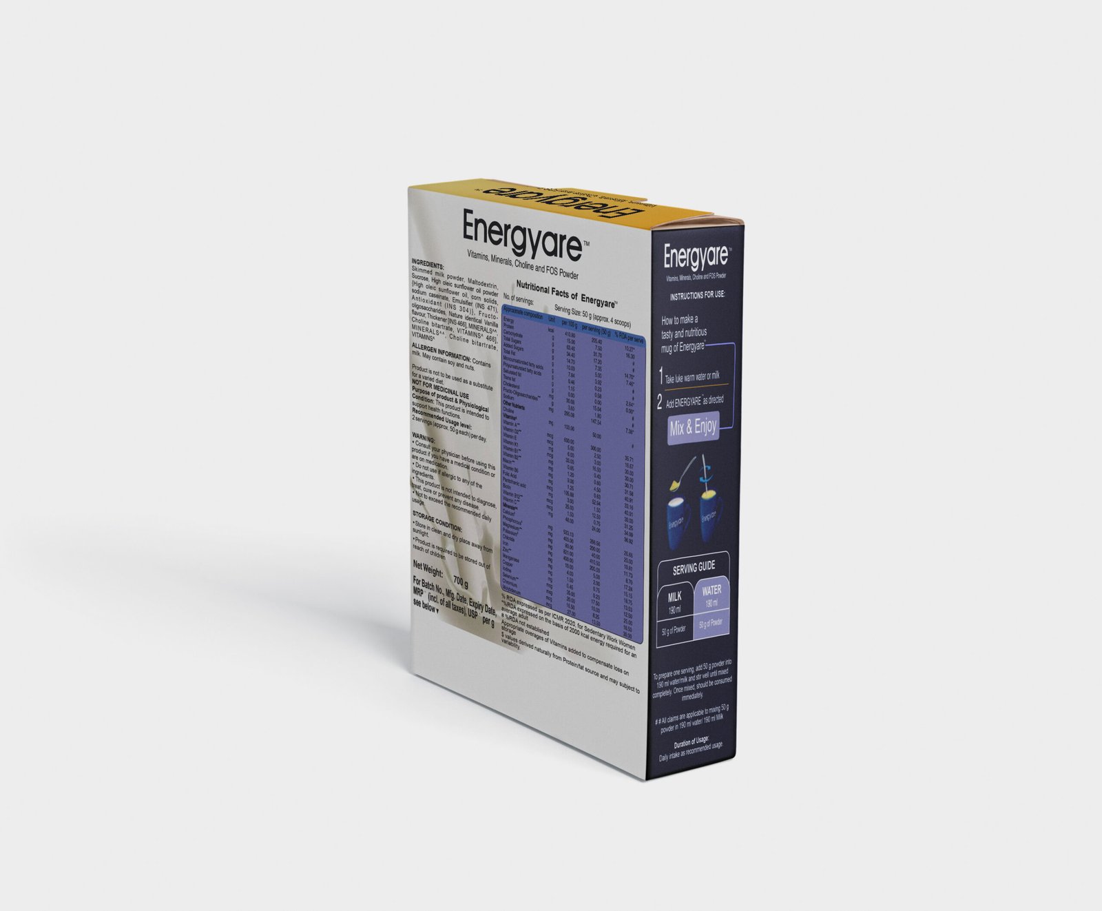 Energyare Protein Powder 700GM Vanilla Flavour 002