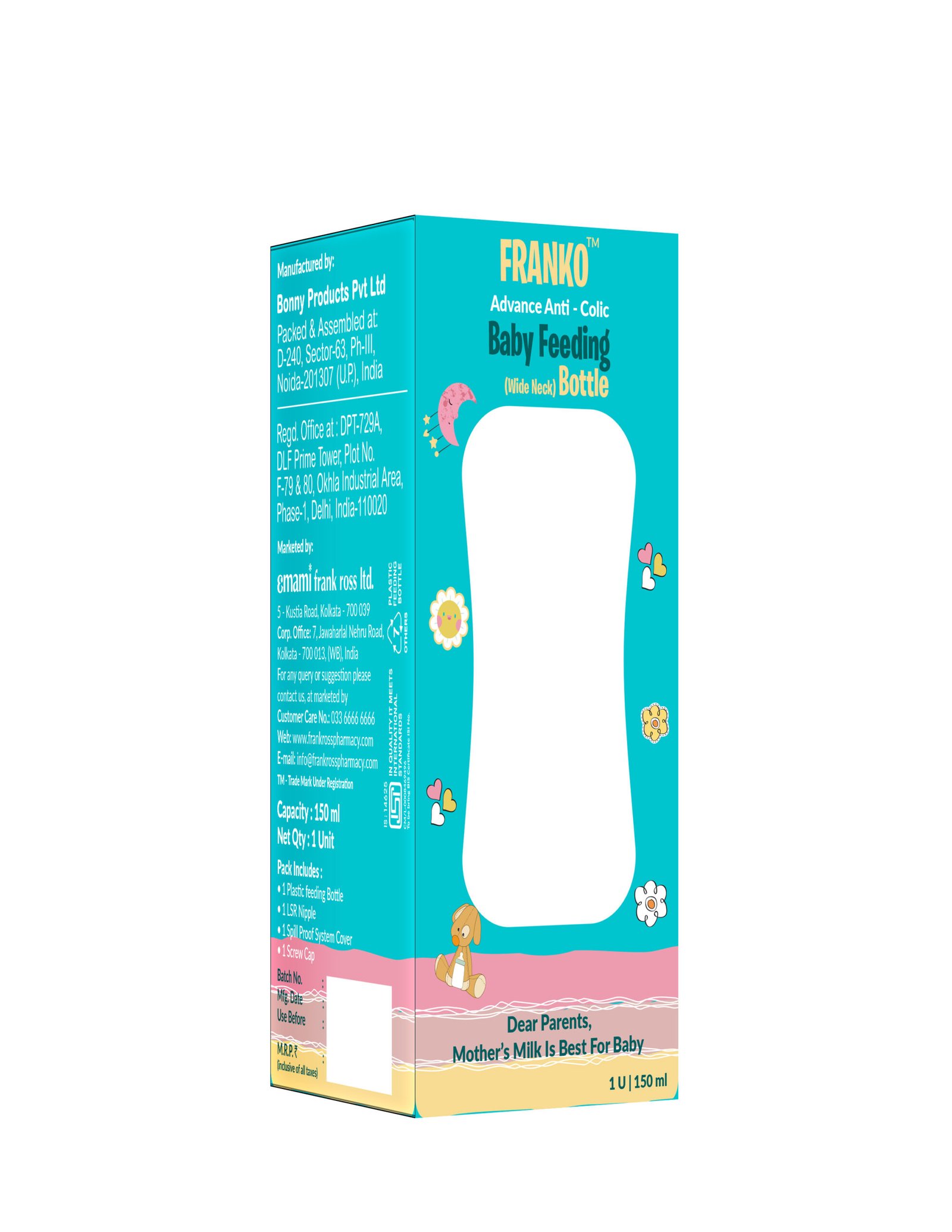 Franko Baby Feeding Bottle WM 150ml