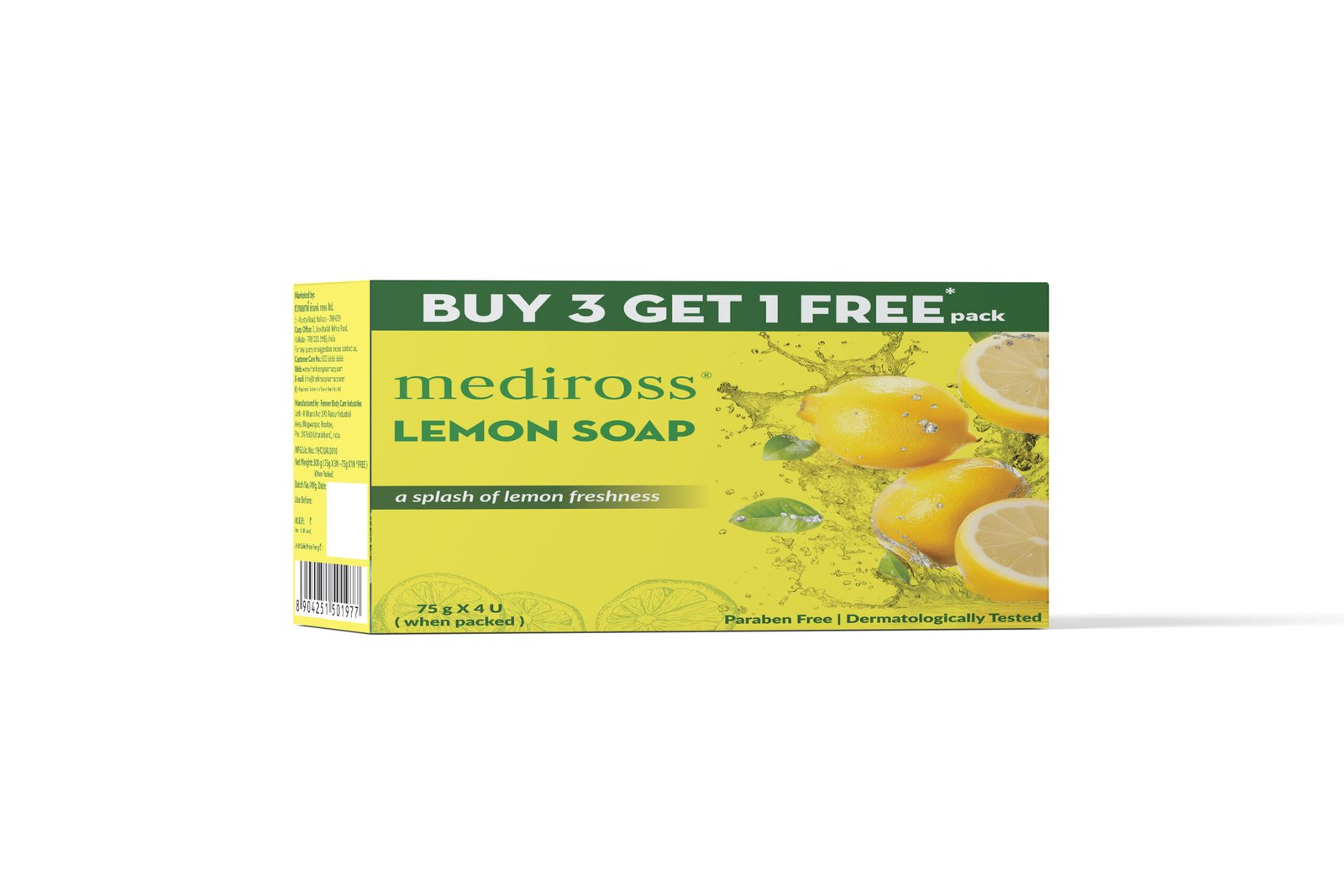 Mediross Lemon soap 75gmx4 (B3 G1) 01