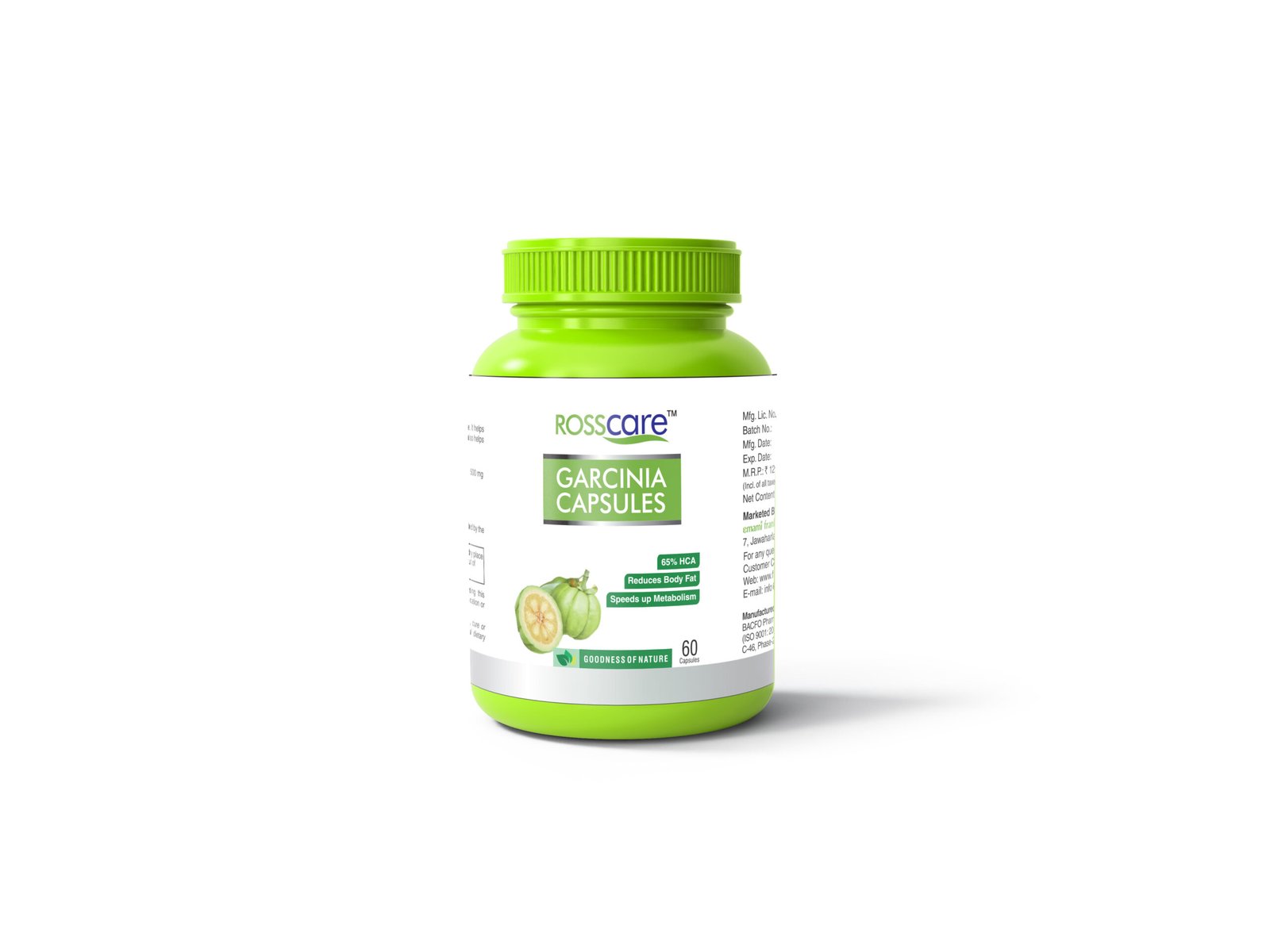 Rosscare Garcinia cap 60's (Phial)