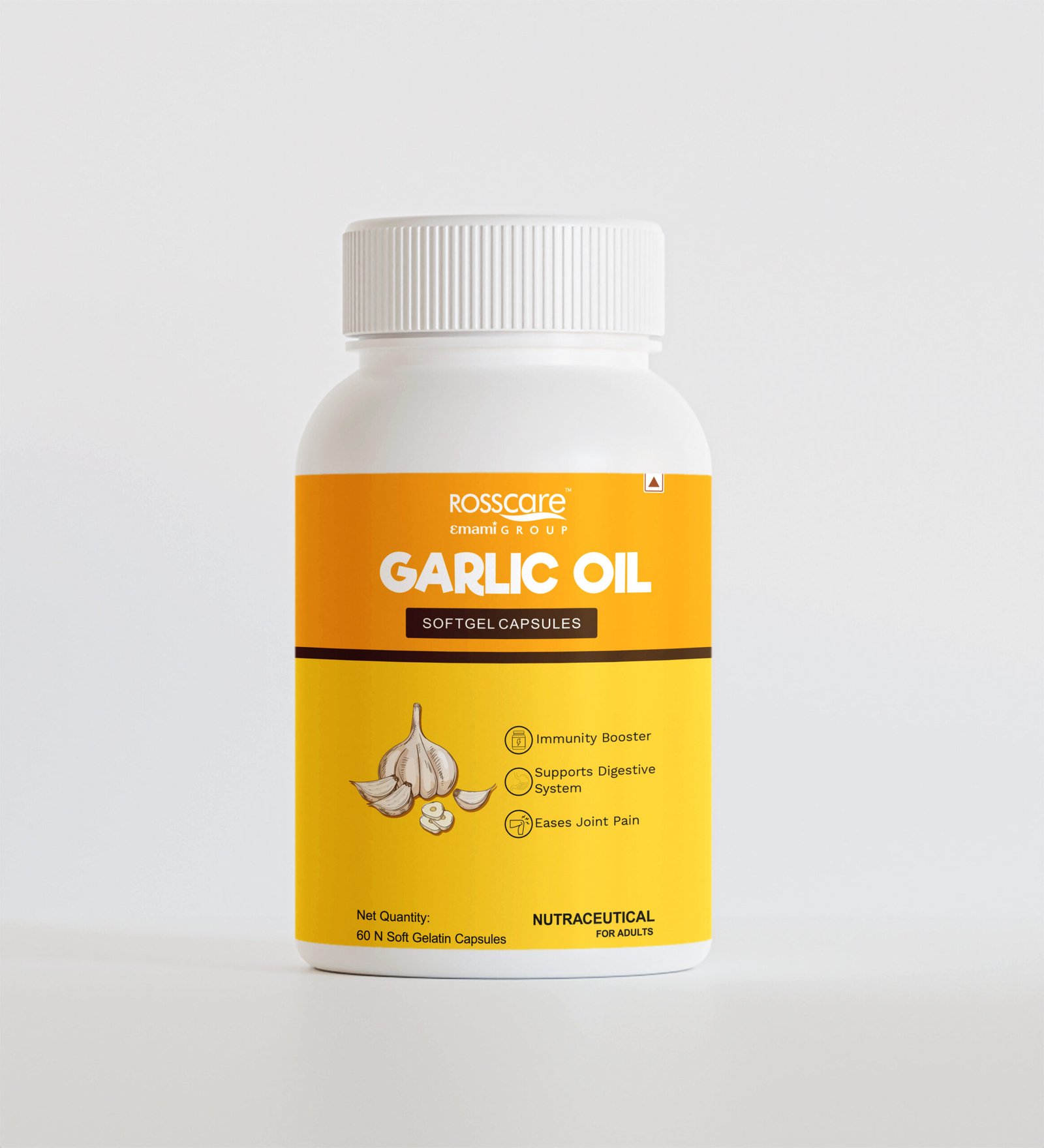 Rosscare Garlic Oil Softgel Cap 60's (1)